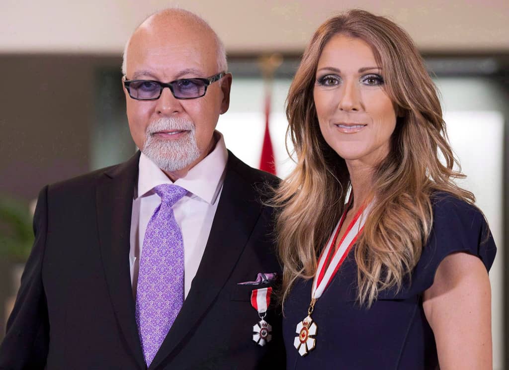 René Angelil y su esposa