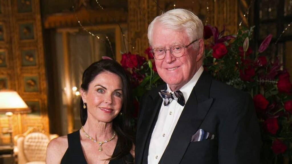 Imagen de Bridget Rooney con su esposo