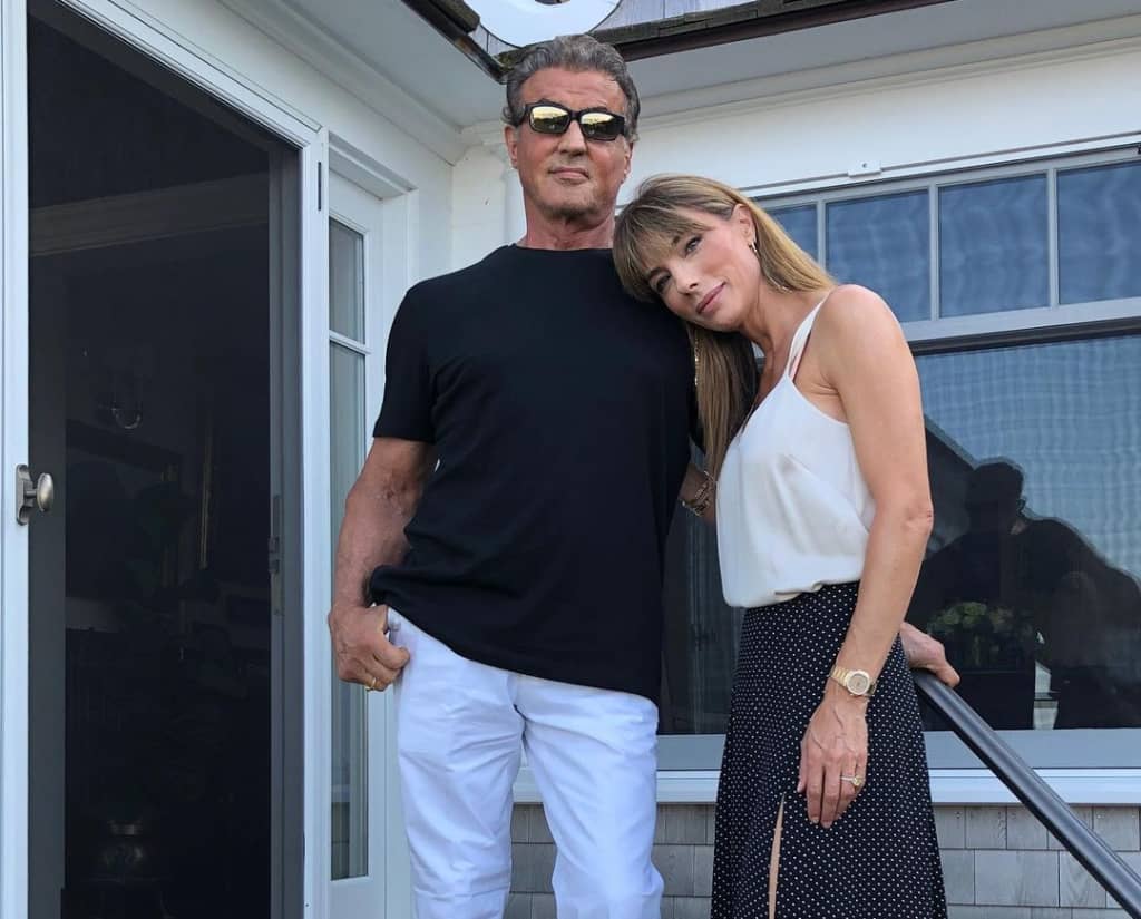 Jennifer Flavin, y Sylvester Stallone juntos