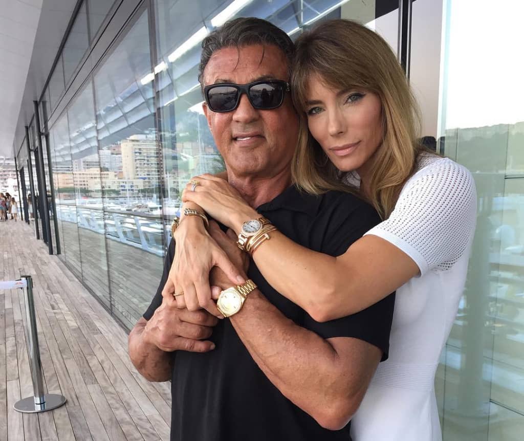 Jennifer Flavin, y Sylvester Stallone