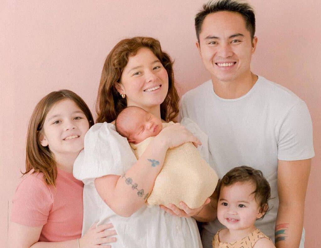 Familia de Philmar Alipayo, en la imagen con su mujer e hijos